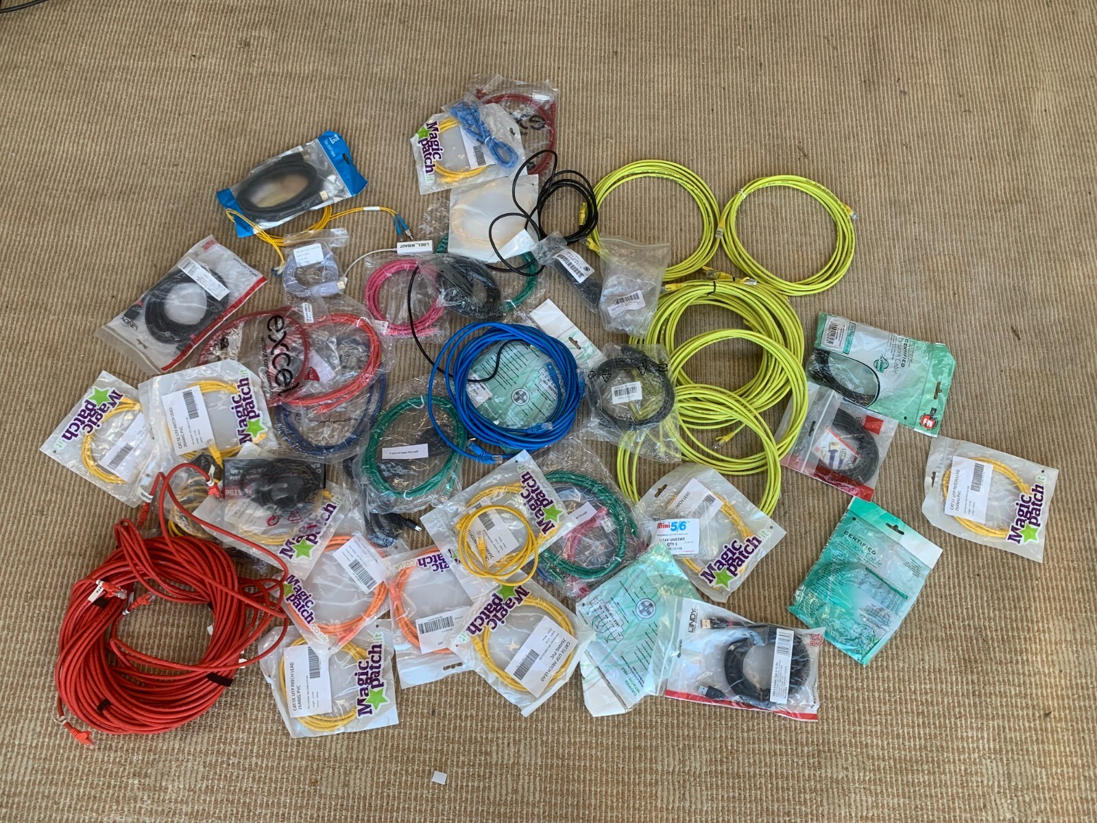 Ethernet Cable Bundle - Joblot Range of sizes New & Used-image