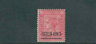user MAURITIUS 1883 QV SIXTEEN ENTS overprint (Scott 79 wmk 2) F/VF