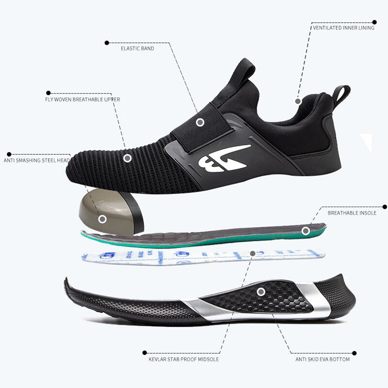 SALOMON Scarpe antinfortunistiche da lavoro uomo stivali antiforatura punta acciaio sneakers leggere