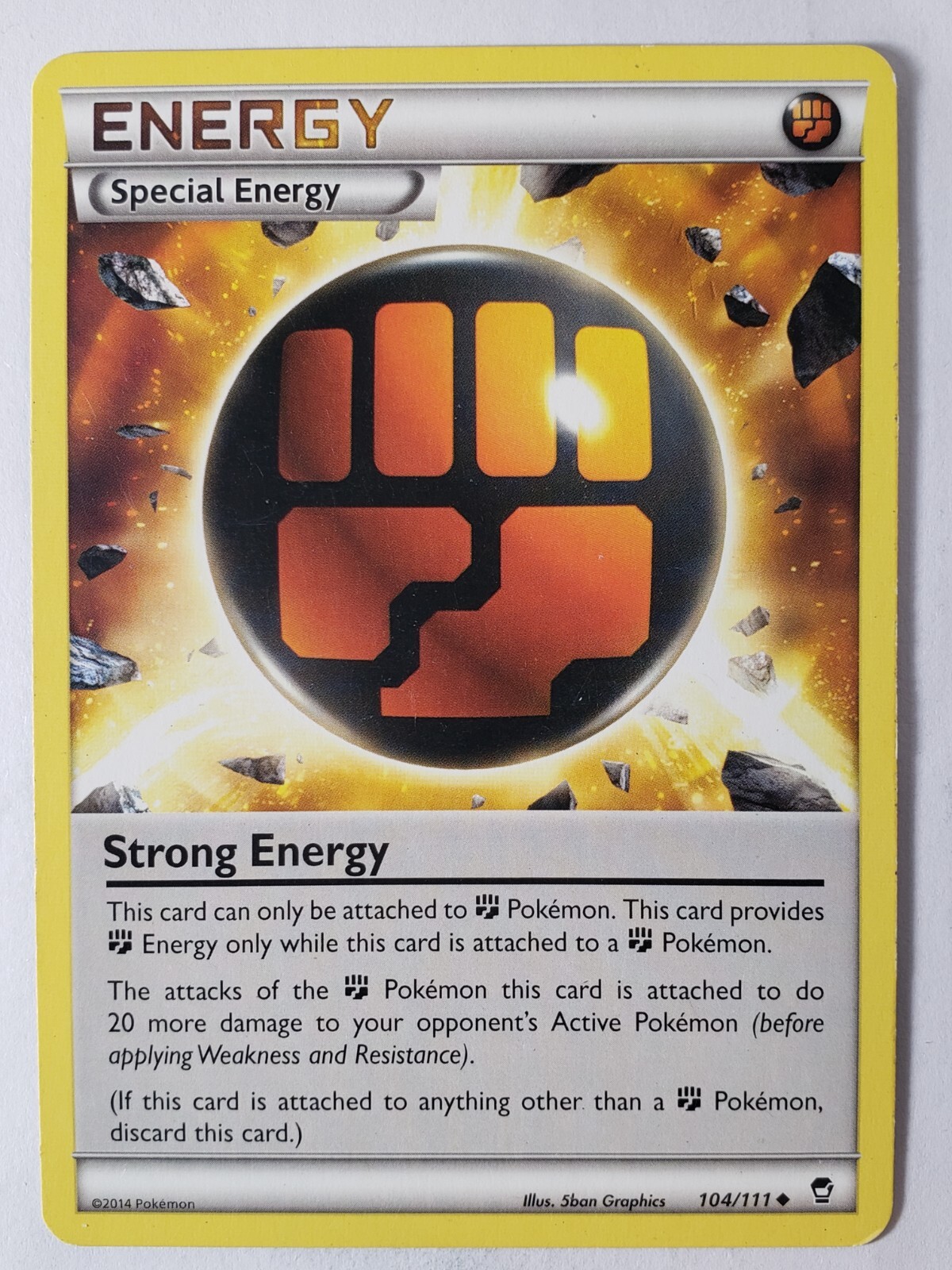 Strong Energy 104/111 LP - Furious Fists Pokemon Card - $2 Combined Shipping