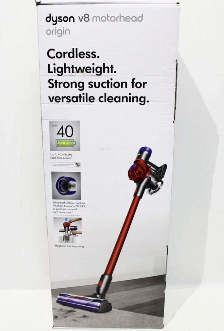 Brand New Dyson V8 Origin Cord-Free Vacuum - Red 885609020105 | eBay