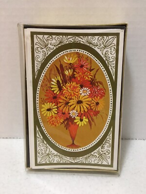 Vintage Current Blank Note Cards 16 (4 designs) Garden Greetings Floral NIP