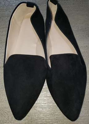womens NEW NWOT black SHOES size 10-11 work wear flat SOFT FLEXIBLE