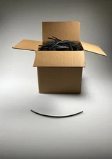 Black unended copper clad coaxial cable indoor/outdoor 1 Foot - 470 cables