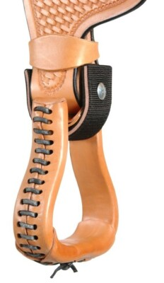 #ad Western Saddle Stirrup Turners 2.5quot; or 3quot; Black or Brown Sold as a Pair $21.15