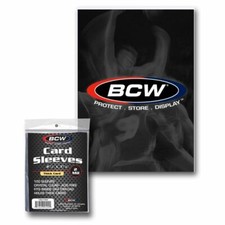 4 packs of 100 400 BCW 2 3/4" x 3 13/16" Thick Card Sleeves