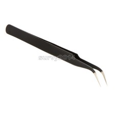 Anti-static Stainless Steel Non-magnetic Elbow Elastic Fine Tip Straight Tweezer
