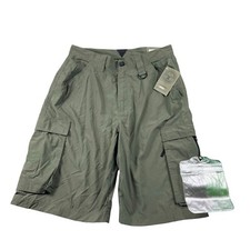Boy Scouts of America Centennial Uniform Shorts Mens Small Green Nylon BSA NWT