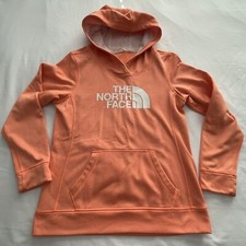 The North Face Half Dome Women's Hoodie Sz Medium Sweatshirt Orange Athleisure