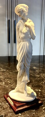 GIUSEPPE ARMANI  FLORENCE SCULTURE D ARTE 1987 LADY WITH BAG FIGURINE SIGNED