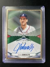 2020 Topps Transcendent Hall of Fame Autographs Emerald #THOFJS John Smoltz
