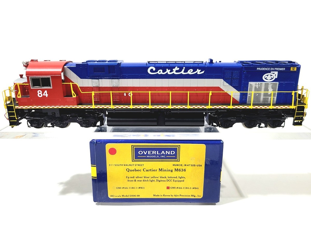 Overland OMI QCM M636 Quebec Cartier Mining Railway #84 HO Brass