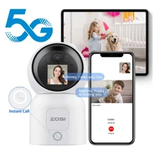 ZOSI WiFi 4MP C519M Security Camera 360° Baby Monitor 2 Way Video Human Detect