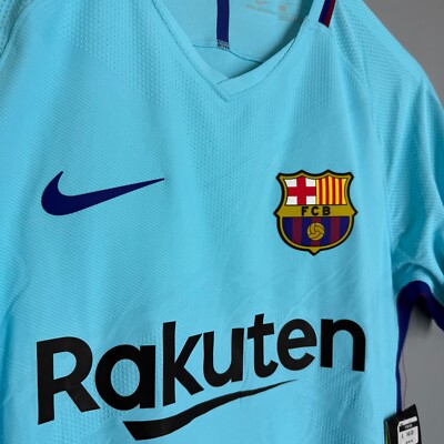 NWT BARCELONA SPAIN 2017 2018 AWAY FOOTBALL SHIRT JERSEY #9 SUAREZ