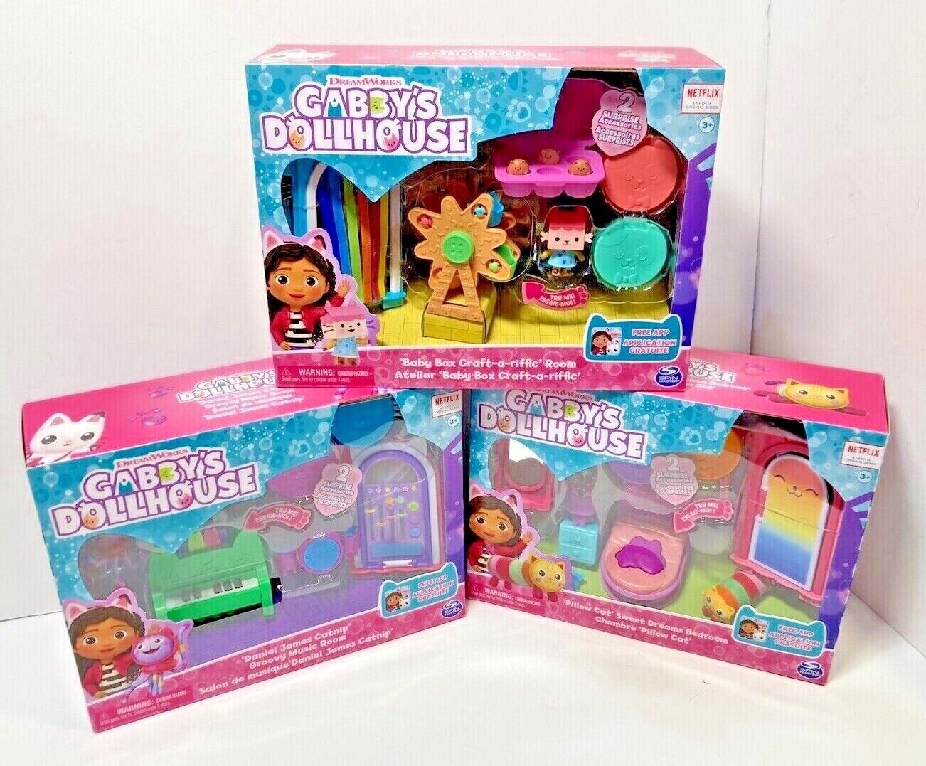  Gabby's Dollhouse, Groovy Music Room with Daniel James Catnip  Figure, 2 Accessories, 2 Furniture Pieces and 2 Deliveries, Kids Toys for  Ages 3 and Up : Cell Phones & Accessories