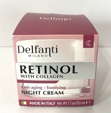 RETINOL WITH COLLAGEN, ANTI AGING-TONIFYING, NIGHT CREAM, ITALY. FREE SHIPPING