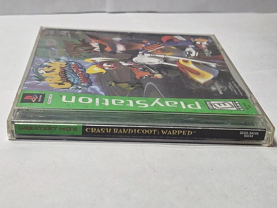 Crash Bandicoot 3 Warped (Sony PlayStation, 1998) PS1 Greatest Hits Complete! - Image 3 of 4