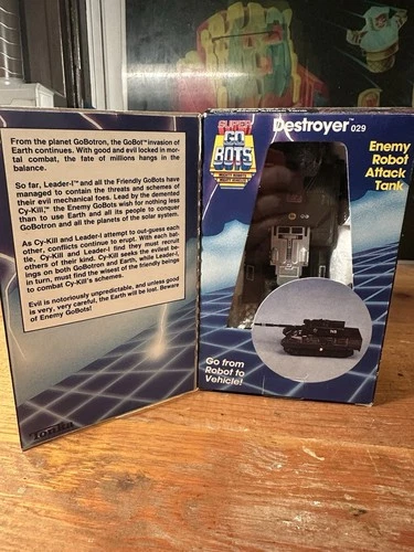 Vintage 1984 Super Gobots Destroyer 029 Enemy Robot Attack Tank, Box, Tonka 7252