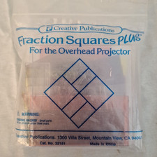 Creative Publications Fraction Squares Plus educational set Teaching math D1