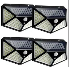 6X Solar Power PIR Motion Sensor Wall Lights 100LED Outdoor Garden Security Lamp