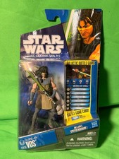 Star Wars CW36 Quinlan Vos Speederboard Figure Hasbro 2010 Clone Wars
