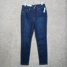 Seven7 Jeans Womens 10 Blue Birch Denim Tummyless High Rise Skinny Jean Seven 7