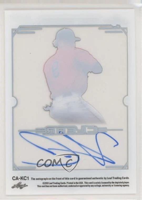 2019 Leaf Trinity Clear Auto Green /25 Keoni Cavaco #CA-KC1 Auto - Image 2 of 2