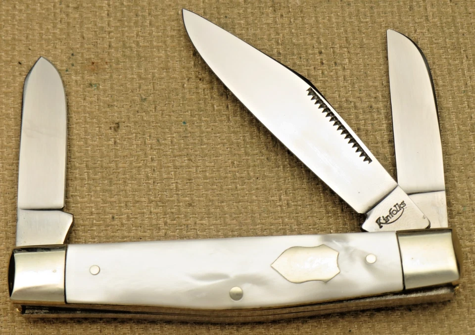 1990 KINFOLKS por Olbertz Solingen Alemanha - Faca de estoque - Alças de gelo rachadas - Imagem 2 de 4