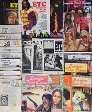 VINTAGE EUROPEAN TRASH CINEMA RARE 1st ISSUES ETC HI-TECH TERROR SLEAZE ZINE LOT