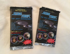 STAR TREK: THE NEXT GENERATION Star Discs 6 Unopened Packs Launch Edition 1994