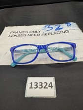 Nike Kids Eyeglasses Frames 5509 450 Shiny Blue Rectangle Full Rim 48-17-130