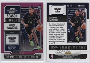2023 Contenders Optic Season Ticket Pink Prizm /75 Jordan Hawkins #18 Rookie RC