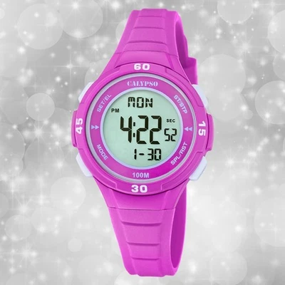 Armbanduhr Kunststoff rosa Digital Jugend Fashion Uhr Calypso UK5830/4 - Bild 1 von 4