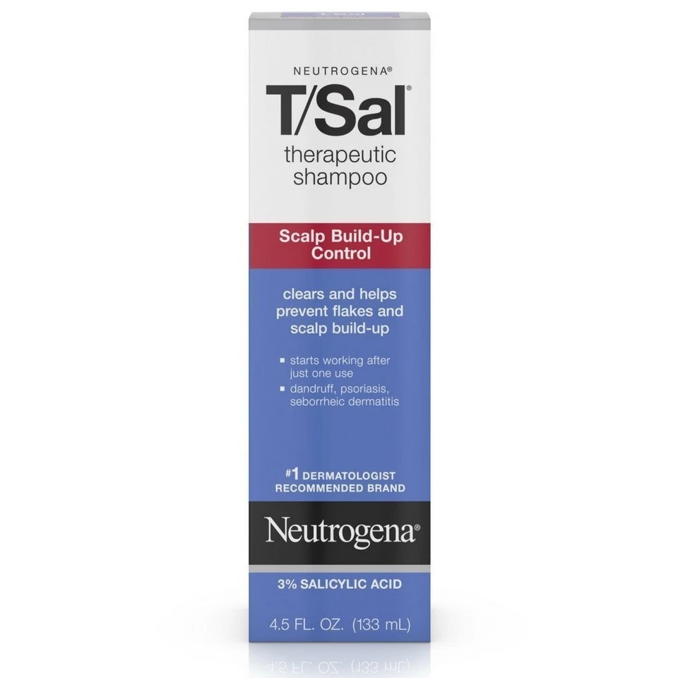 Neutrogena Therapeutic Shampoo 3% Salicylic Acid Scalp Build Up Control 4.5oz - Image 2 of 4