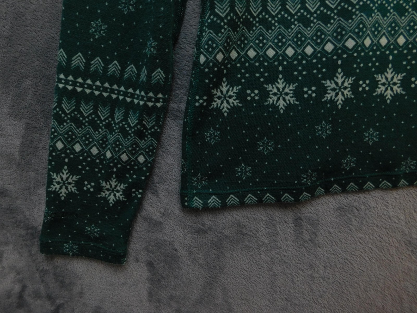 Terramar Merino Woolskins Base Layer Set Mens XL Green Snowflake Thermal