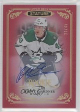 2019-20 Upper Deck Stature Rookies Red Auto 22/45 Rhett Gardner #144 Auto 4p5