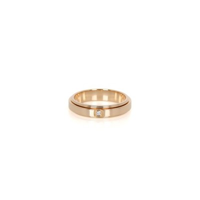 Piaget Possession Diamond Ring 18K Rose Gold Wedding Band 0.02ct Size 58