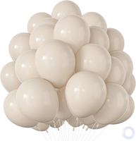 Luftballons Beige 100 StüCk, Sand WeißE Luftballons Geburtstag Mit Latex Helium,