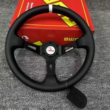 Momo Car Steering Wheel 13 Inch 330mm Racing Modified Handle Wheel White