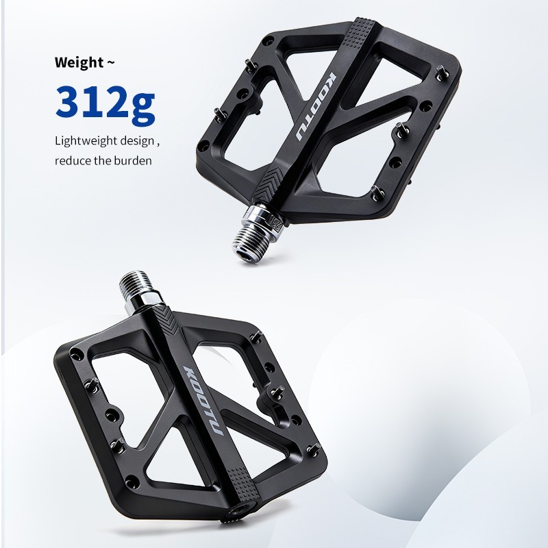 KOOTU Super Grip Mountain bike pedals, 9/16 standard , replaceable nails design