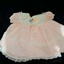 Vintage Cradle Togs Baby pink dress 6-9mos.