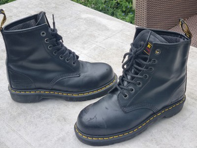 Dr Martens DM211 Industrial Steel Toe Cap Work Boots Black Royal mail UK  Size UK