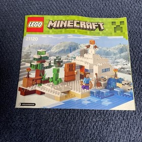 LEGO Minecraft 21120 The Snow Hideout 100% Complete W/Box & Instructions