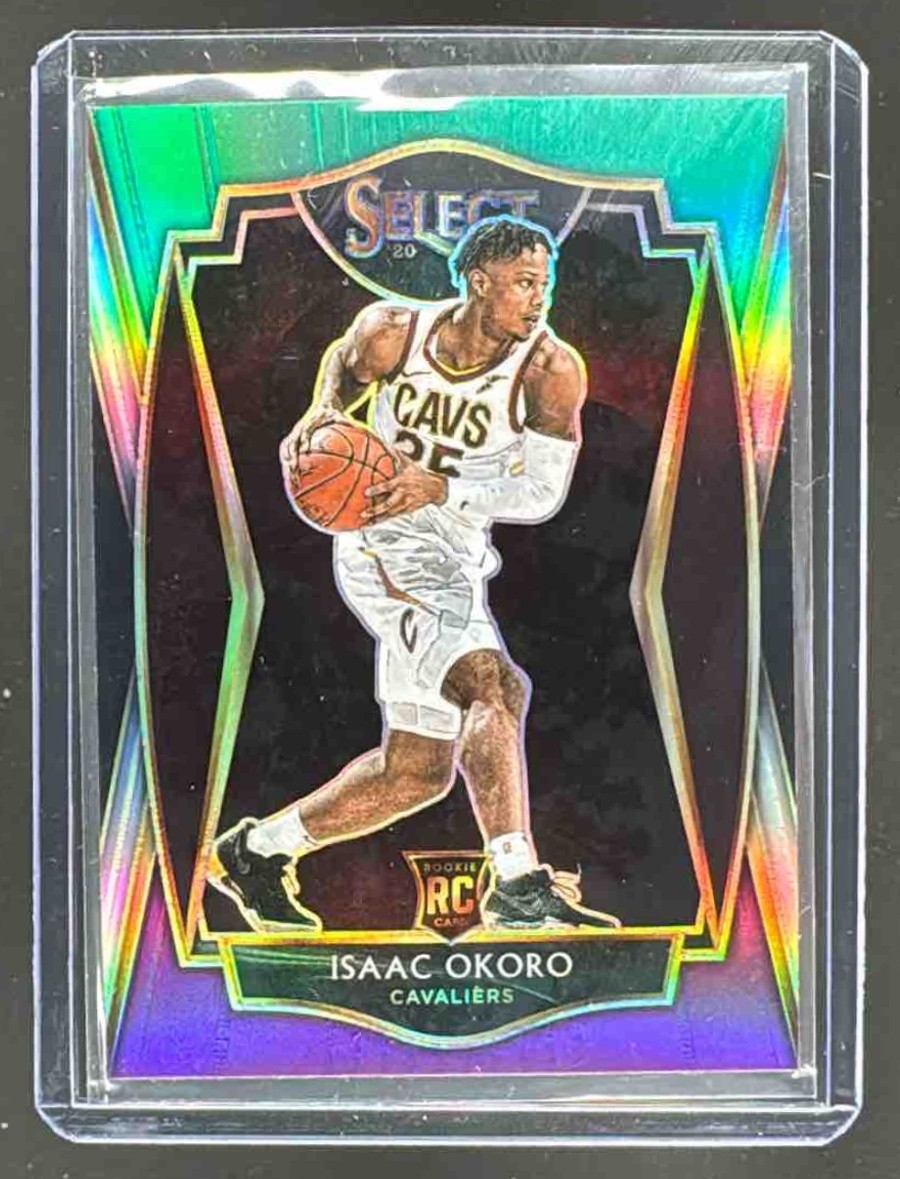 EL.202 Isaac Okoro 2020 Panini Select #182 Green White Purple RC Premier Level