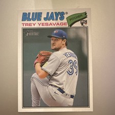 Topps Heritage 2026 Trey Yesavage Rookie #245 Blue Jays MLB Baseball Card
