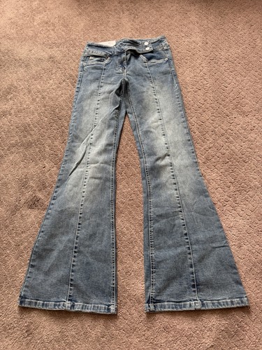 GARAGE Women’s Low Rise Flare Jean Iris Blue Size 07/28 $74.95