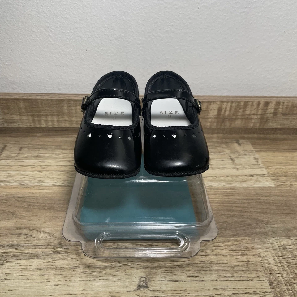 Zapatos Infantiles Step Mates Vintage Niños Talla 3 Negros Hechos en EE. UU. Foto 2 de 4