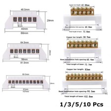 High /Bridge Zero Line 5 7 10 Position Copper Grounding Terminal Block Connector