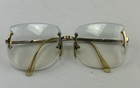 Vtg Bug Globe Frameless Eyeglasses GEP 22 KTS Multi Facets France