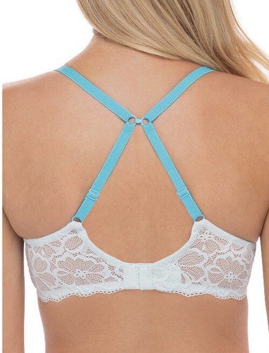 NEW No Boundaries Lace T-Shirt Bra Converts to Racerback, Blue Gradient, 40D - Picture 2 of 4